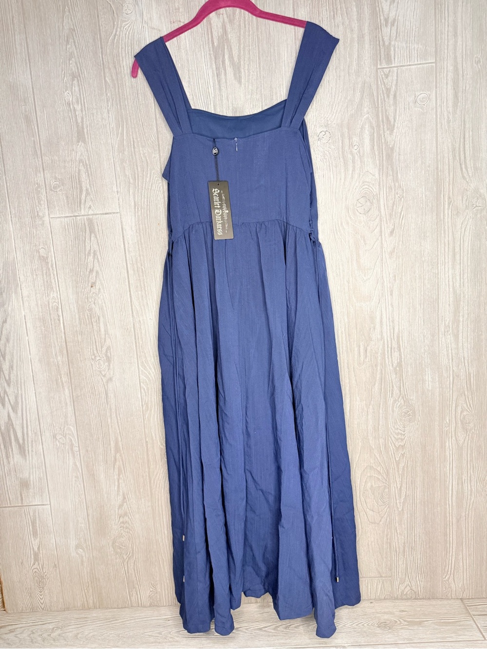 Scarlet darkness blue renaissance whimsical cosplay dress corset front and sides - Picture 5 of 9